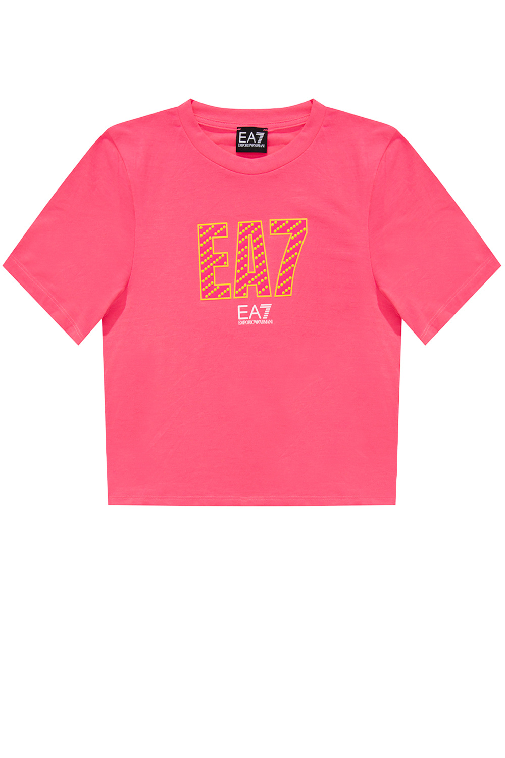 EA7 Emporio Armani Cropped T-shirt with logo